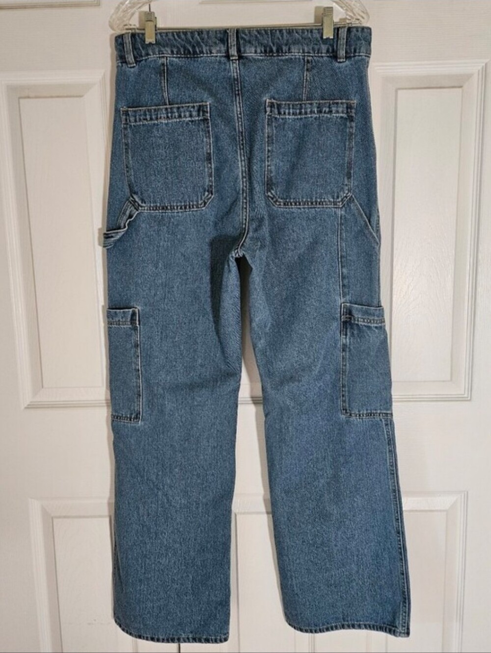 H&M Hi-rise Wide Leg Cargo Jeans